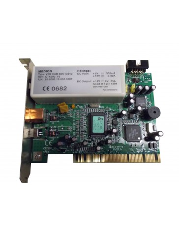 Fax Modem 56k/1394 Firewire Card Medion/Creatix V9X Ham 1394V, PCI