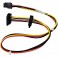 4 Pin To 2 X SATA Power Cable Motherboard HP