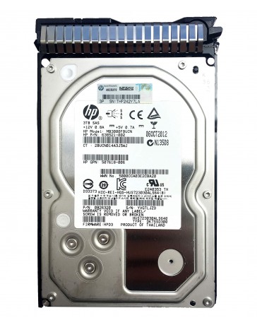 HP 3TB 7.2K 3.5" SAS 6G 652766-B21 653959-001 638521-002 Hard Drive