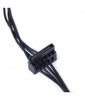 4 Pin to Dual 2 SATA HDD SSD ODD Power Cable 40cm