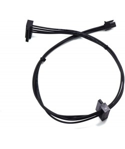 4 Pin to Dual 2 SATA HDD SSD ODD Power Cable 40cm