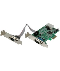 StarTech.com 2 Port Low Profile Native RS232 PCIE Serial Card with 16550 UART Model PEX2S553LP