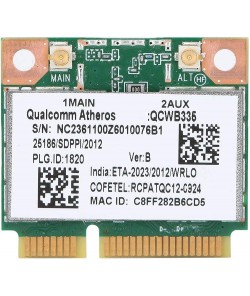 ASHATA -Network card, for Qualcomm Atheros AR9565 QCWB335 150m Mini PCI-E Bluetooth Network Card Universal