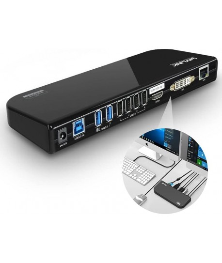 Hdmi Dvi Usb 3.0 Laptop Docking Station