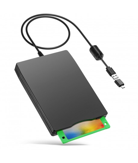 IBM Portable USB External Floppy Disk Drive 3.5 Inch Diskette for PC MAC Windows