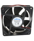 DC Axial Fan, 12 V, Square, 80 mm, 25 mm, Sleeve Bearing, 38.6 CFM