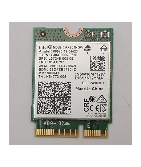 HP EliteBook 840 G7 WLAN Bluetooth Kaart WiFi Kaart Draadloos