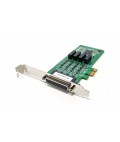 Moxa 4 port PCIE RS232/422/485 serial board w/DB9M cable & optical isolation