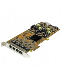 4-poorts gigabit Power over Ethernet PCIe-netwerkkaart - PSE / PoE PCI Express NIC