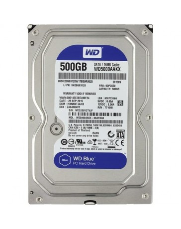Western Digital WD Blue WD5000AAKX 500GB SATA III 3.5 in Desktop Hard Drive