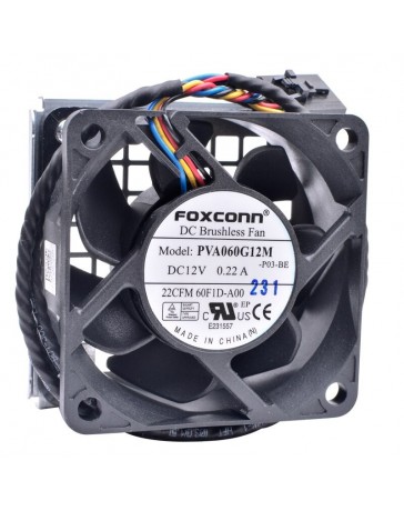 FOXCONN PVA060G12M fan 60*60*25mm 12V 0.22A 4pin--1pc fan