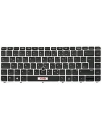 HT-ImEx Keyboard - Colour: Black - Silver Frame - with Lighting - Mouse Stick German Keyboard Layout 820 G3/G4